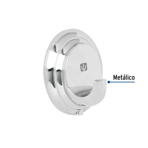 45984 - Gancho sencillo metálico acabado cromo, Foset Aqua