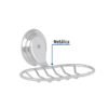 459881 45988 - Jabonera metálica cromo, Foset Aqua