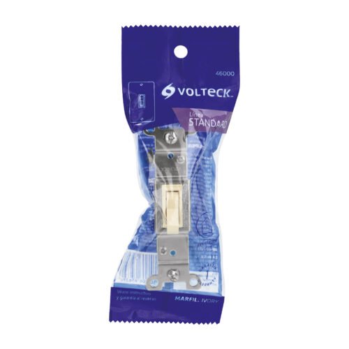 46000 - Interruptor vertical de palanca, Standard, marfil, Volteck