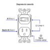 46001 - Interruptor de palanca con contacto, Standard, marfil