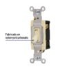460031 46003 - Interruptor vertical de palanca, 3 vías, Standard, marfil