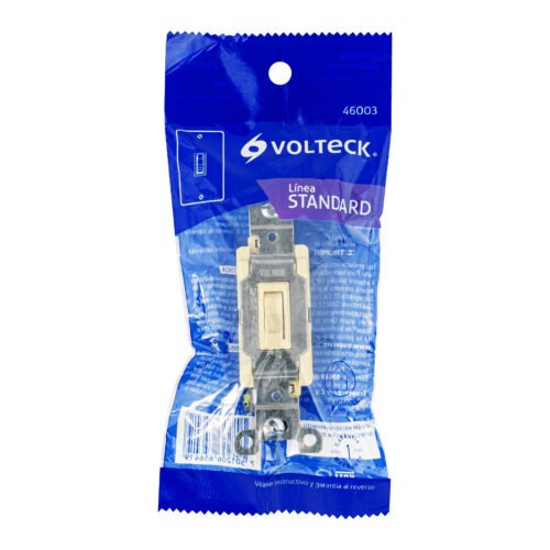 460034 46003 - Interruptor vertical de palanca, 3 vías, Standard, marfil