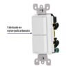 460061 46006 - Interruptor dúplex, línea Classic, Volteck