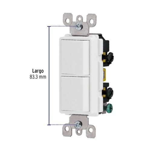 460062 46006 - Interruptor dúplex, línea Classic, Volteck