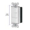 460072 46007 - Interruptor triple, línea Classic, Volteck
