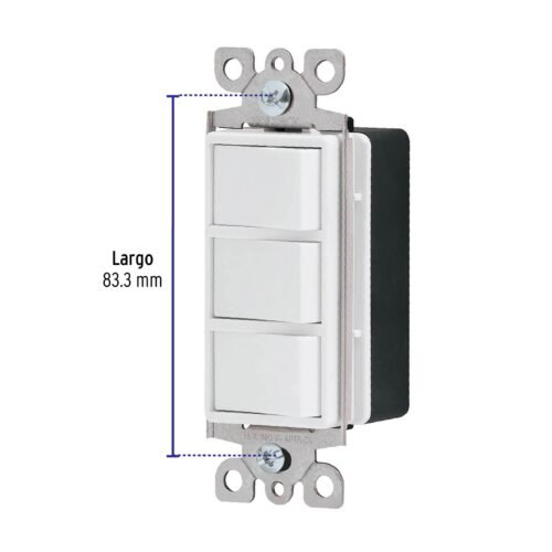 460072 46007 - Interruptor triple, línea Classic, Volteck