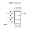 460073 46007 - Interruptor triple, línea Classic, Volteck