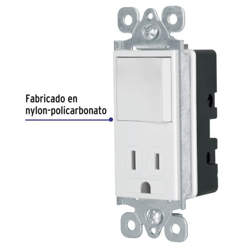 460081 46008 - Interruptor-contacto, 2 polos tierra, Classic, Volteck