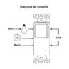 460083 46008 - Interruptor-contacto, 2 polos tierra, Classic, Volteck