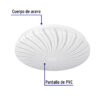 46015 - Luminario LED 8W plafón decorativo espiral luz de día, BASIC