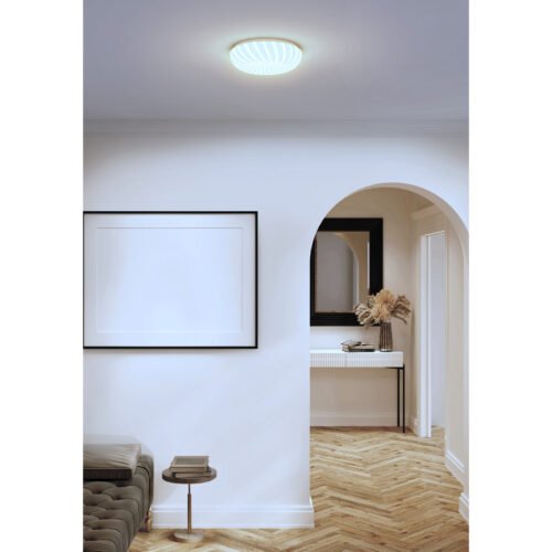 46015 - Luminario LED 8W plafón decorativo espiral luz de día, BASIC