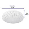 46015 - Luminario LED 8W plafón decorativo espiral luz de día, BASIC