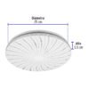 460161 46016 - Luminario LED 15W plafón decorativo espiral luz de día,BASIC