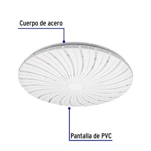 460181 46018 - Luminario LED 22W plafón decorativo espiral luz de día,BASIC