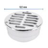 46023 - Coladera de ABS con rejilla cromada 5", con tornillos, Foset