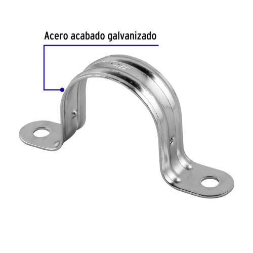 46031 - Bolsa c/5 abrazaderas tipo omega 1-1/2" p/tubo pared delgada