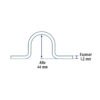 46031 - Bolsa c/5 abrazaderas tipo omega 1-1/2" p/tubo pared delgada