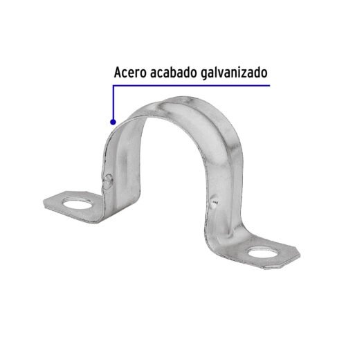 46032 - Bolsa c/5 abrazaderas tipo omega 2" p/tubo pared delgada