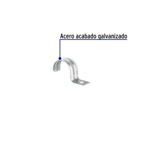 46040 - Bolsa c/5 abrazaderas tipo uña 1-1/4" p/tubo pared delgada