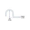 46040 - Bolsa c/5 abrazaderas tipo uña 1-1/4" p/tubo pared delgada