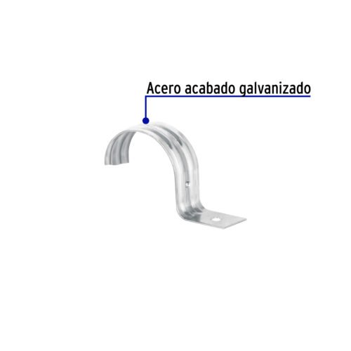 460421 46042 - Bolsa c/5 abrazaderas tipo uña 2" p/tubo pared delgada