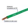 46063 - Rollo de 100 m de cable THHW-LS 10 AWG verde, Volteck