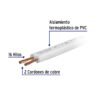 46069 - Rollo de 100 m de cordón dúplex flexible SPT 18 AWG, Volteck