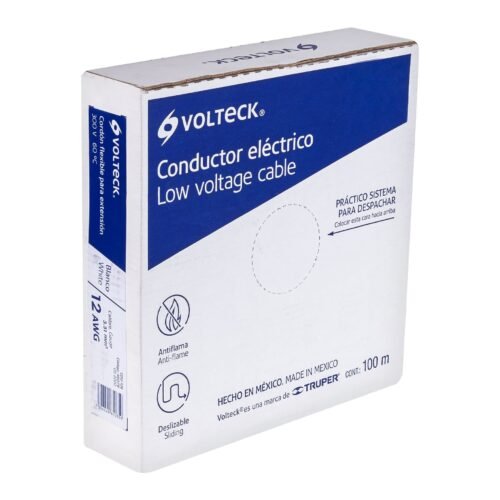 46079 - Rollo de 100 m cordón dúplex 12 AWG, Volteck