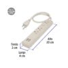 460892 46089 - Multicontacto 16 AWG 3 entradas 2 puertos USB supresor 300 J