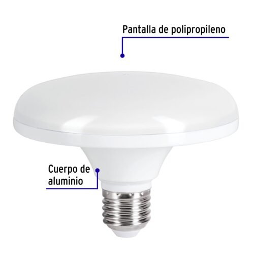 460901 46090 - Lámpara LED tipo OVNI 12 W (equiv. 75 W), luz de día, caja