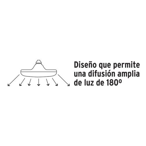 460903 46090 - Lámpara LED tipo OVNI 12 W (equiv. 75 W), luz de día, caja
