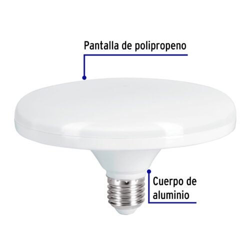 460911 46091 - Lámpara LED tipo OVNI 18 W (equiv. 125 W), luz de día, caja