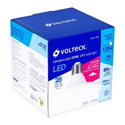 460915 46091 - Lámpara LED tipo OVNI 18 W (equiv. 125 W), luz de día, caja