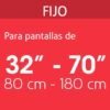 46092 - Soporte para pantallas de 32" a 70", fijo, Volteck
