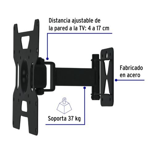 46094 - Soporte para pantallas 23" a 37" mov. angular y articulado