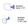 46094 - Soporte para pantallas 23" a 37" mov. angular y articulado