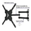 46095 - Soporte para pantallas 23" a 42" mov. angular y articulado
