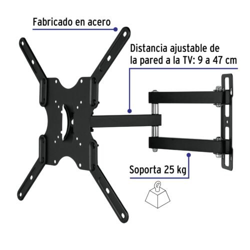 46095 - Soporte para pantallas 23" a 42" mov. angular y articulado