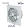 46099 - Extractor de aire de 8", blanco, VOLTECK