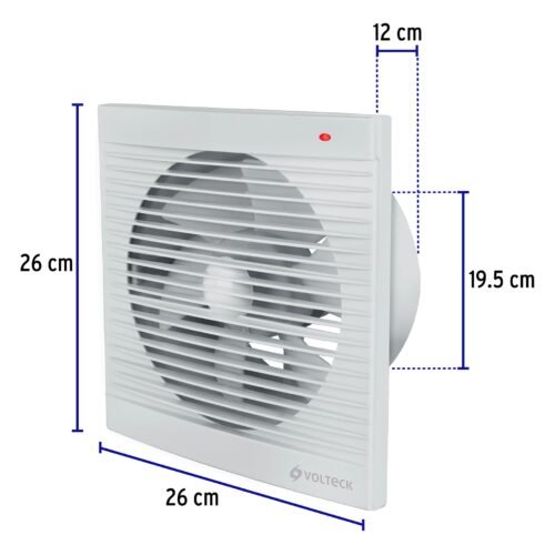 46099 - Extractor de aire de 8", blanco, VOLTECK