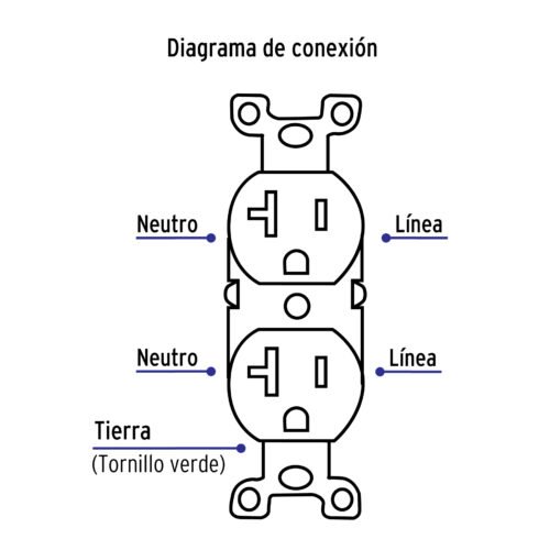 46100 - Contacto dúplex, 2 polos 3 hilos, 20 A, Standard, marfil