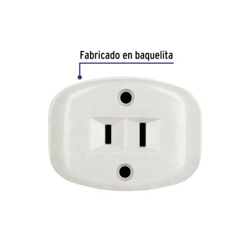 46108 - Contacto de sobreponer sencillo sin tierra, Volteck