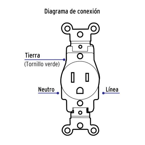 461093 46109 - Contacto sencillo, 2 polos 3 hilos, Standard, marfil