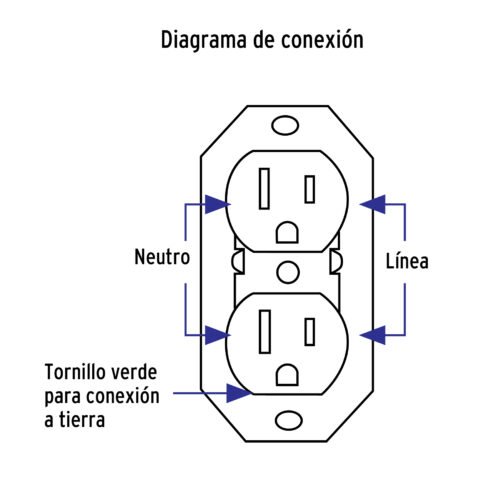 461153 46115 - Contacto de sobreponer dúplex 2 polos tierra, café, Volteck