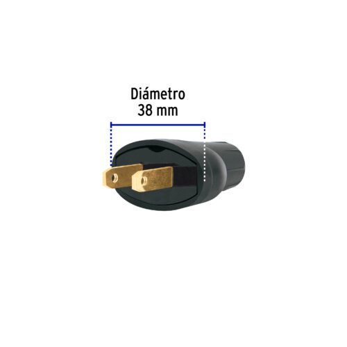 46122 - 2 Clavijas de PVC, Volteck