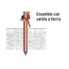 46125 - Conector para varilla a tierra, Volteck