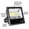 461272 46127 - Reflector delgado de LED 200 W luz de día, Volteck