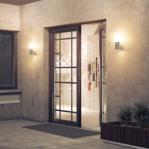 461281 46128 - Arbotante decorativo de LED 5 W 1 spot luz cálida, Volteck