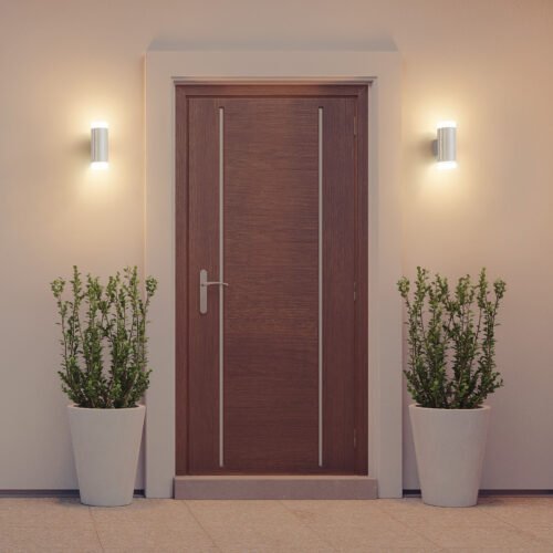 461291 46129 - Arbotante decorativo de LED 10 W 2 spots luz cálida, Volteck