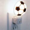461332 46133 - Luz de noche con lámpara E12, balón soccer, Volteck